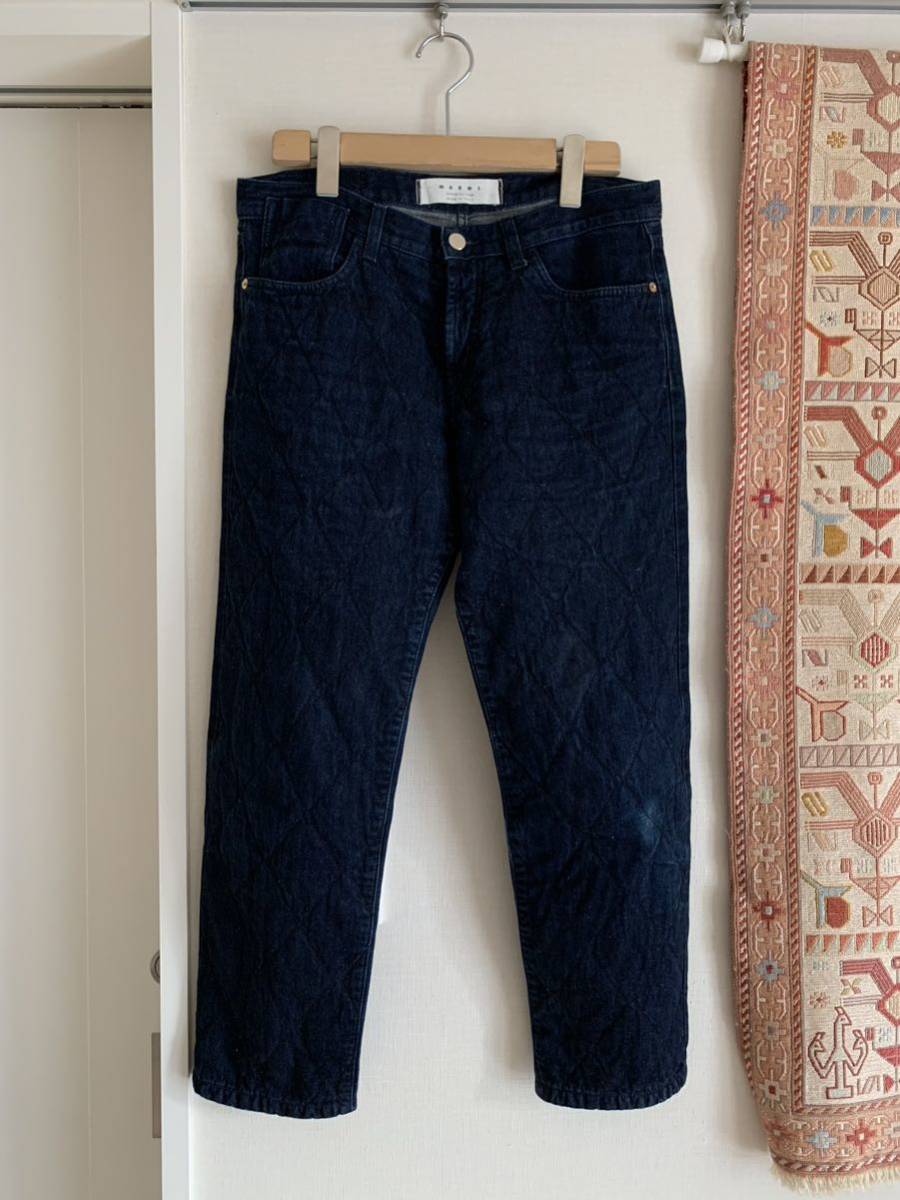 マルニ デニム パンツ キルティング インディゴ MARNI ボトム ジーンズ ☆ デニムパンツ拍卖