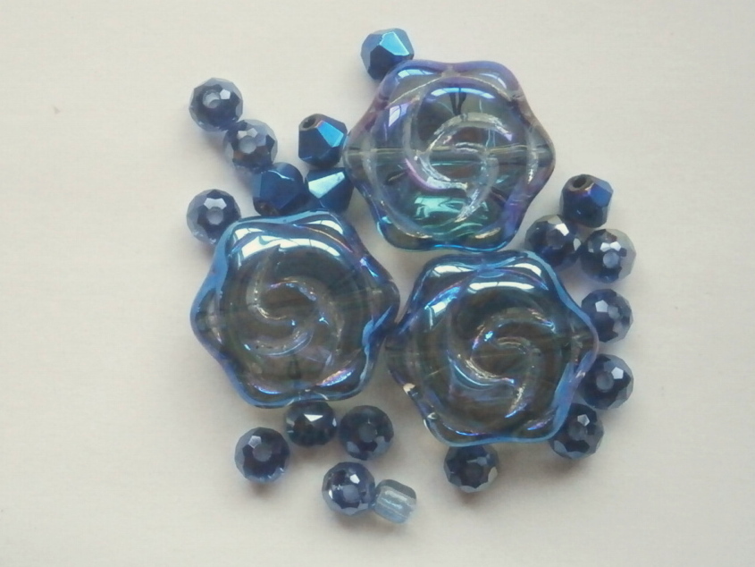 ガラスビーズ★ローズ★モリオン系★D拍卖