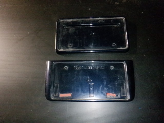 HD1021 スバル YAM エクシーガ 純正 ナンバーフレーム フロント リア セット H3Q ディープシーブルーパール 41381拍卖