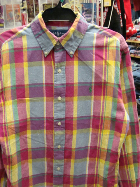 Polo Ralph Lauren ポロラルフローレン 長袖BDシャツ パステルチェック (M)拍卖