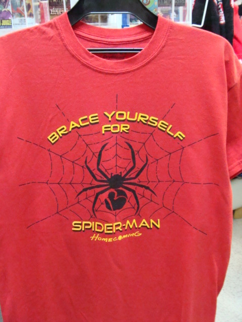 US古着 SPIDER-MAN スパイダーマン 半袖Tシャツ レッド (M)【ネコポス可能】拍卖