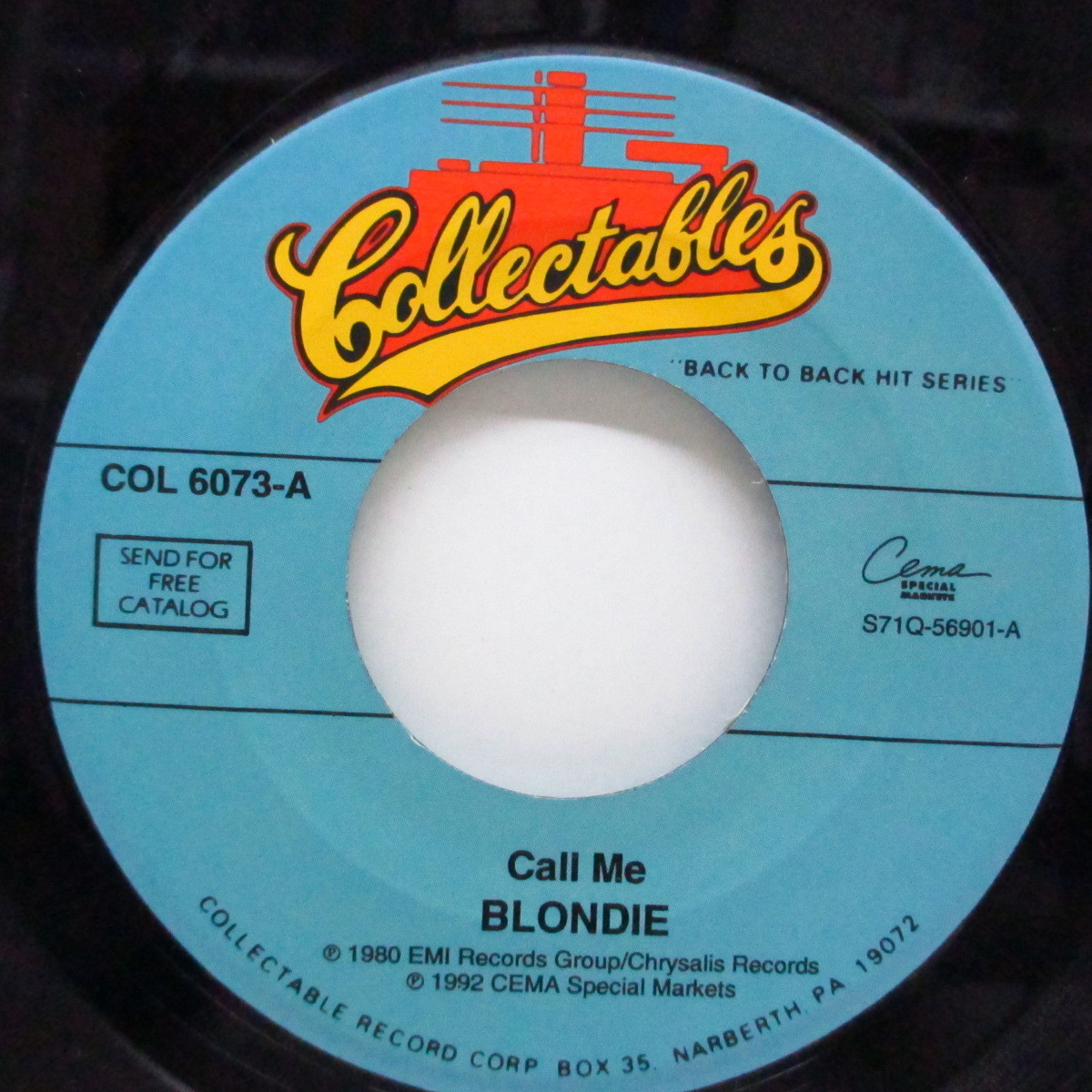 BLONDIE-Call Me / Rapture (US '93年再発「ジュークボックス用」7)拍卖