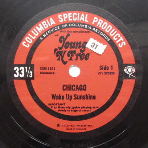CHICAGO / SANTANA-Young 'N Free (US/UK PROMO Split Flexi 7)拍卖