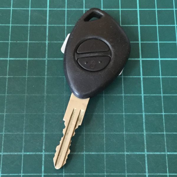 SB3237送185円 希少 スバル 純正 リモコン キーレス プレオ ヴィヴィオ サンバー等 2B 2ボタン 黒 ブラック 青 ブルー拍卖