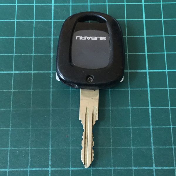 SB3325送185円 希少 スバル 純正 キーレス リモコン プレオ サンバー ヴィヴィオ RA1 RV1 TW1 KK3等 1B 1ボタン拍卖