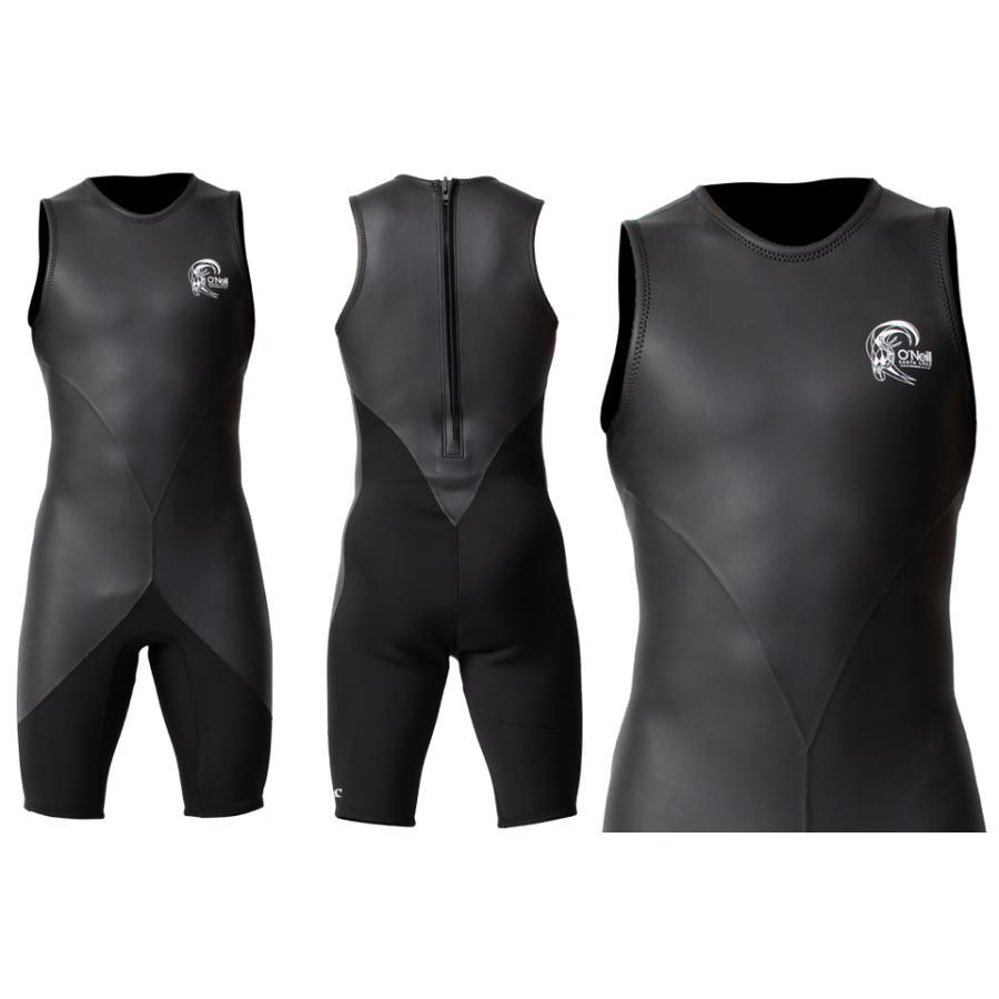 オニールメンズスーパーライトクラシックショートジョンウェットスーツ袖なし短丈背中バックジップ2mm/ブラックブラック ML WSS-301A3拍卖