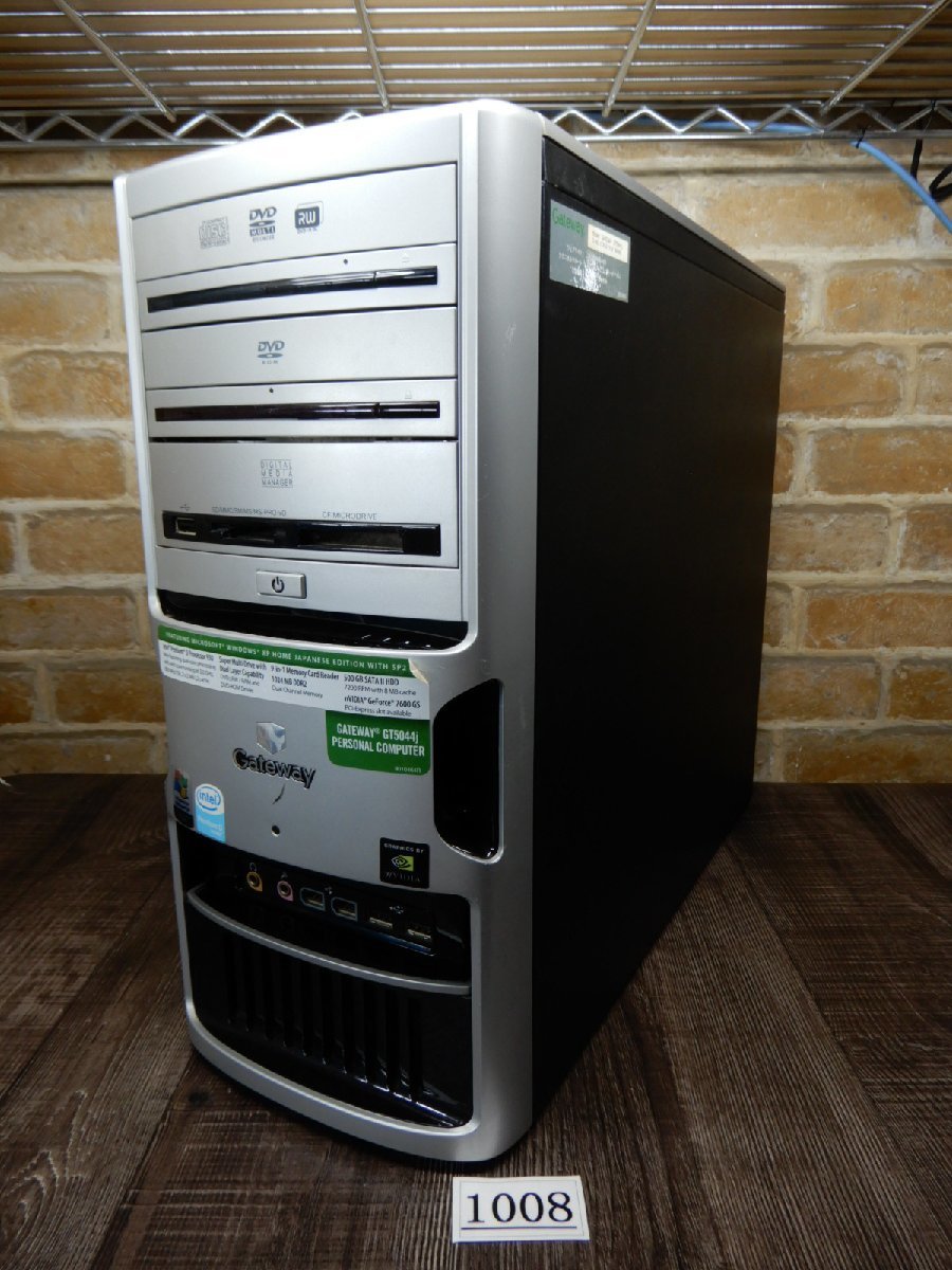 1008☆希少品★Windows XP インストールメディア & 説明書類付★Getway★タワー型パソコン★Geteway GT5044J拍卖