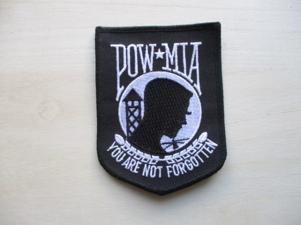 【送料無料】POW/MIA YOU ARE NOT FORGOTTENパッチ戦時捕虜 行方不明兵ワッペン/監視塔USAベトナム戦争patch米軍USA Flag愛国 M71拍卖