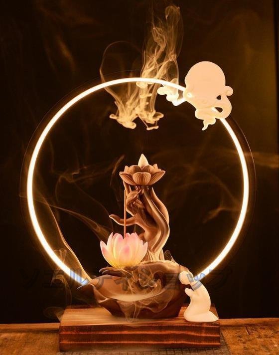 新入荷★高品質★禅の置物玄関リビング仏像陶器の町家アイデア逆流香装飾品工芸品拍卖