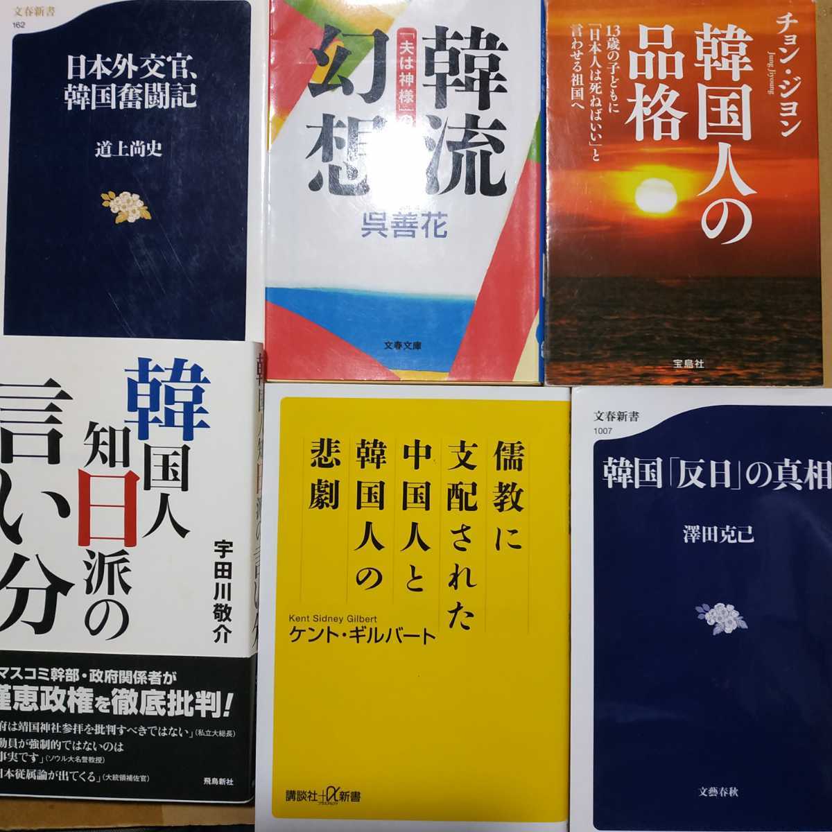 韓国6冊送210円 韓国知日派言い分 儒教に支配された韓国人の悲劇 反日の真相 韓国人の品格 日本外交官韓国奮闘記 韓流幻想 検索→数冊格安拍卖