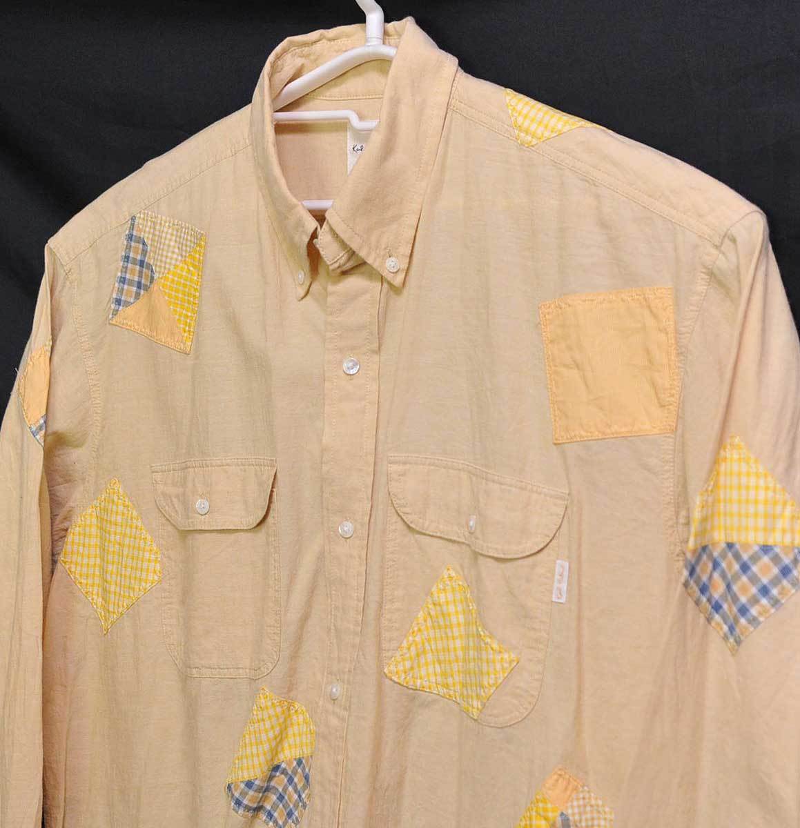 古着●カールヘルム 長袖シャツ イエロー パッチ付き M xwp拍卖