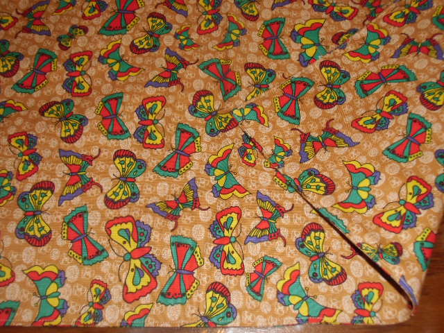 No.83 大判裏付ランチョンマット ハンドメイド 40x60 チョウチョ拍卖