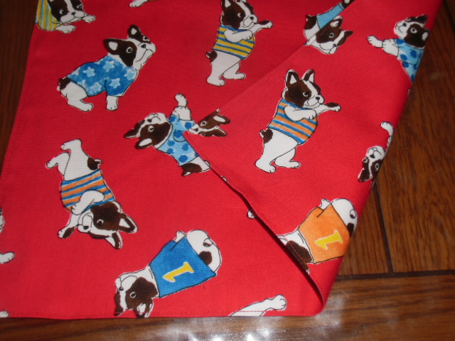 No.52 裏付ランチョンマット ハンドメイド 25x35 犬拍卖