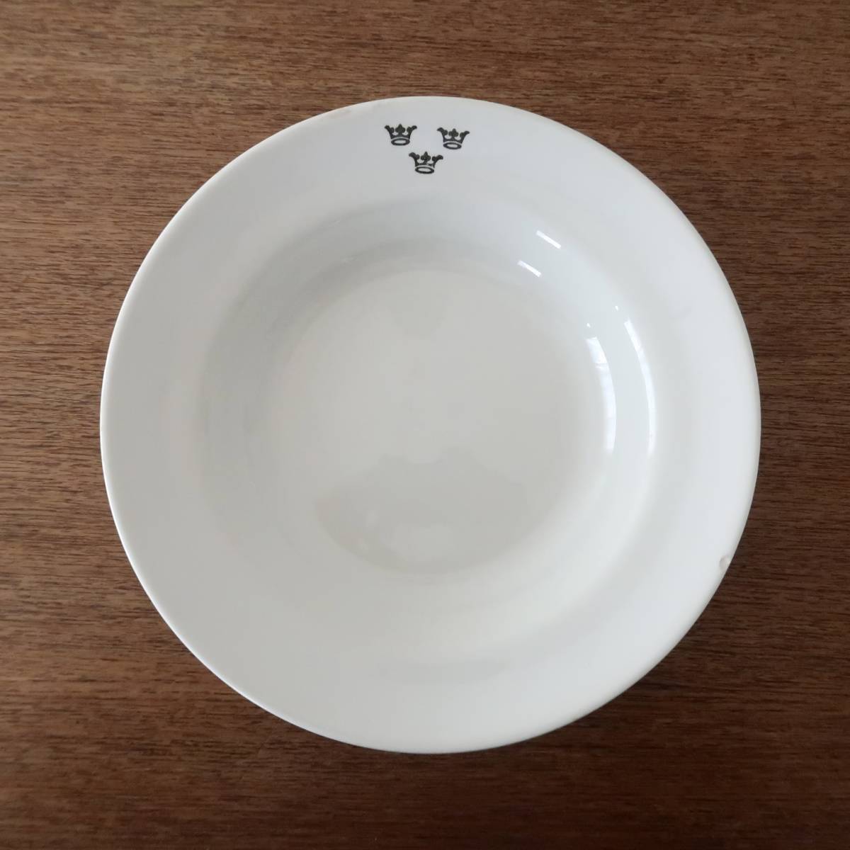 40's グスタフスベリ【GRANIT】ミリタリーミール用セラミックディーププレート/ビンテージスウェーデン軍GUSTAVSBERGアンティーク深皿拍卖