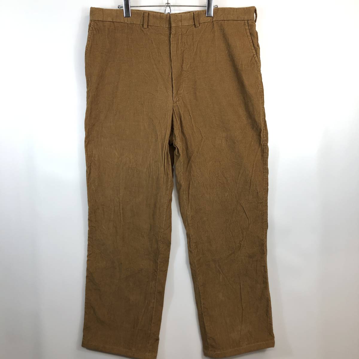 90s USA製 ランズエンド LANDS'END コーデュロイパンツ W40 キャメル系拍卖