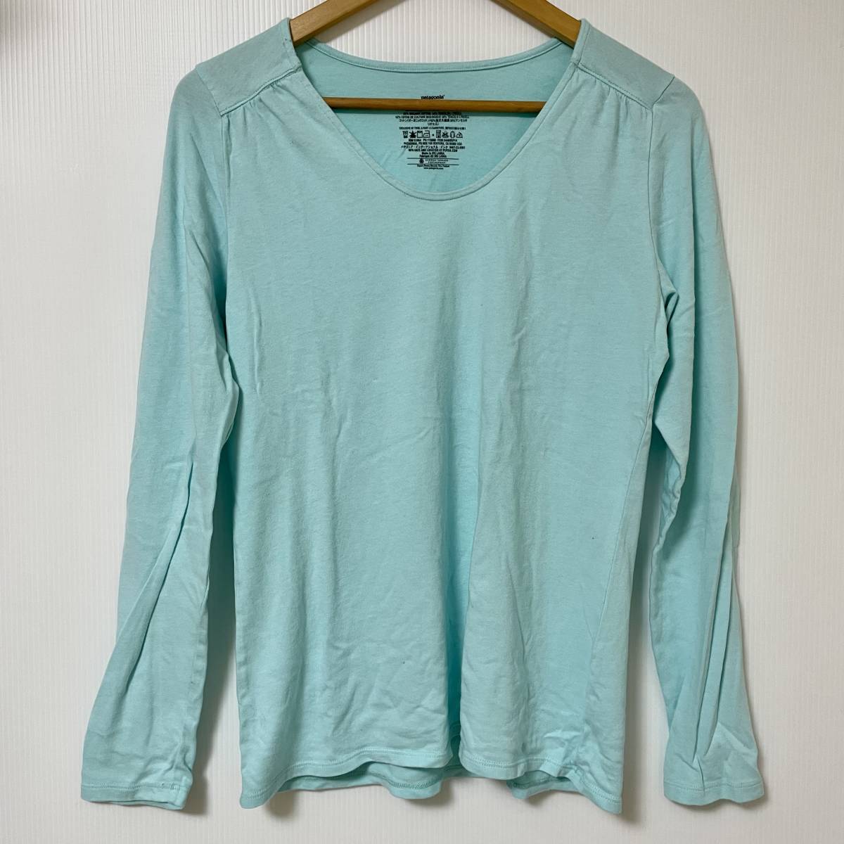 パタゴニア 長袖インナーシャツ 水色系 レディースMサイズ 54460SP14拍卖
