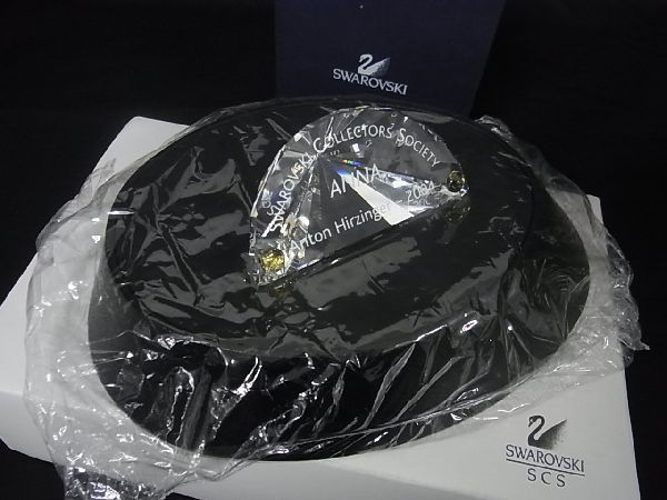 ■新品■未使用■ SWAROVSKI スワロフスキー Anna アンナ 2004年 SCS限定 ディスプレイ スタンド プレート 2点セット まとめ売り Y4565UU拍卖