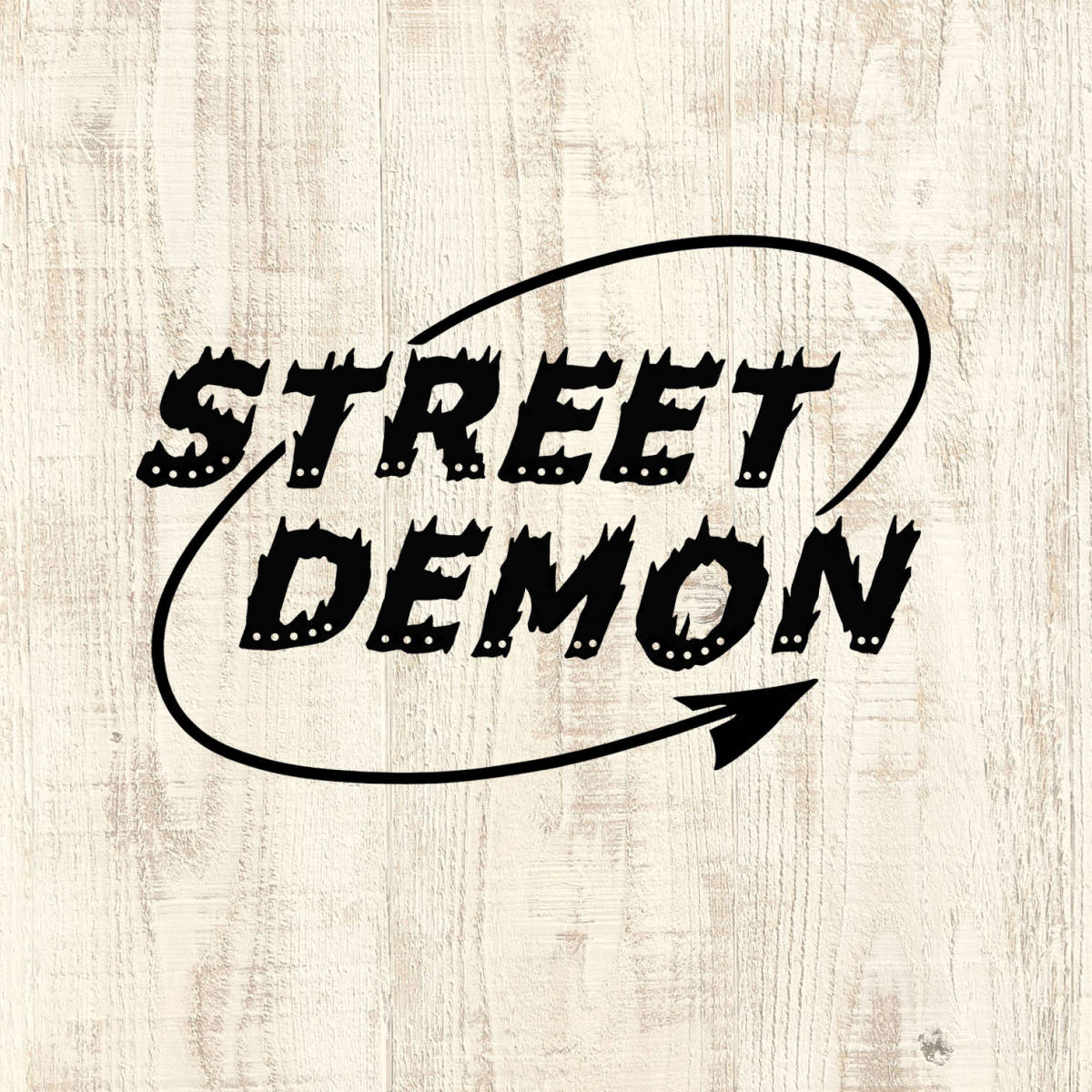 ■STREET DEMON Tシャツ■ Lサイズ(ホワイトxブラック)アメリカ アメ車 DODGE DEMON MOPAR モパ- デーモン拍卖