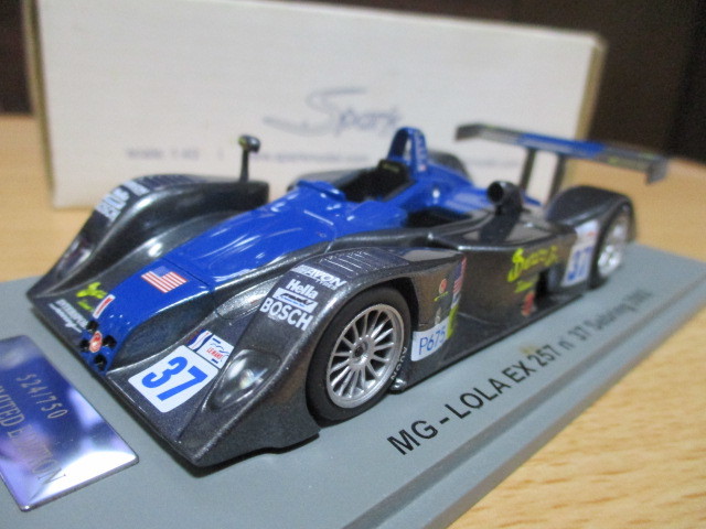 スパーク 1/43 「 MGローラ EX257 」 #37 セブリング・2002y ガンメタ/ブルー 限定750台 ・送料 500円(レターパック発送)拍卖
