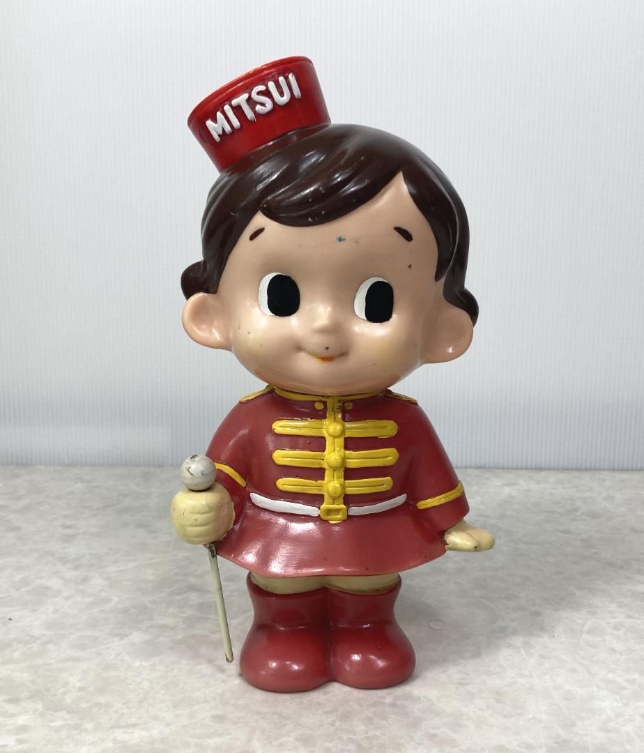 超希少☆昭和 レトロ 旧 三井銀行 バトンちゃん ソフビ 貯金箱 アンティーク拍卖