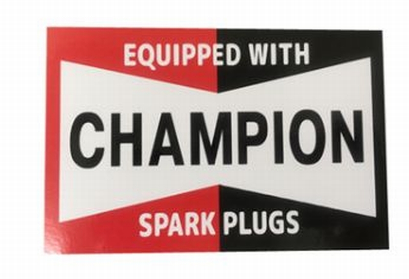 【耐水性加工】 レーシング ステッカー CHAMPION スクエア拍卖