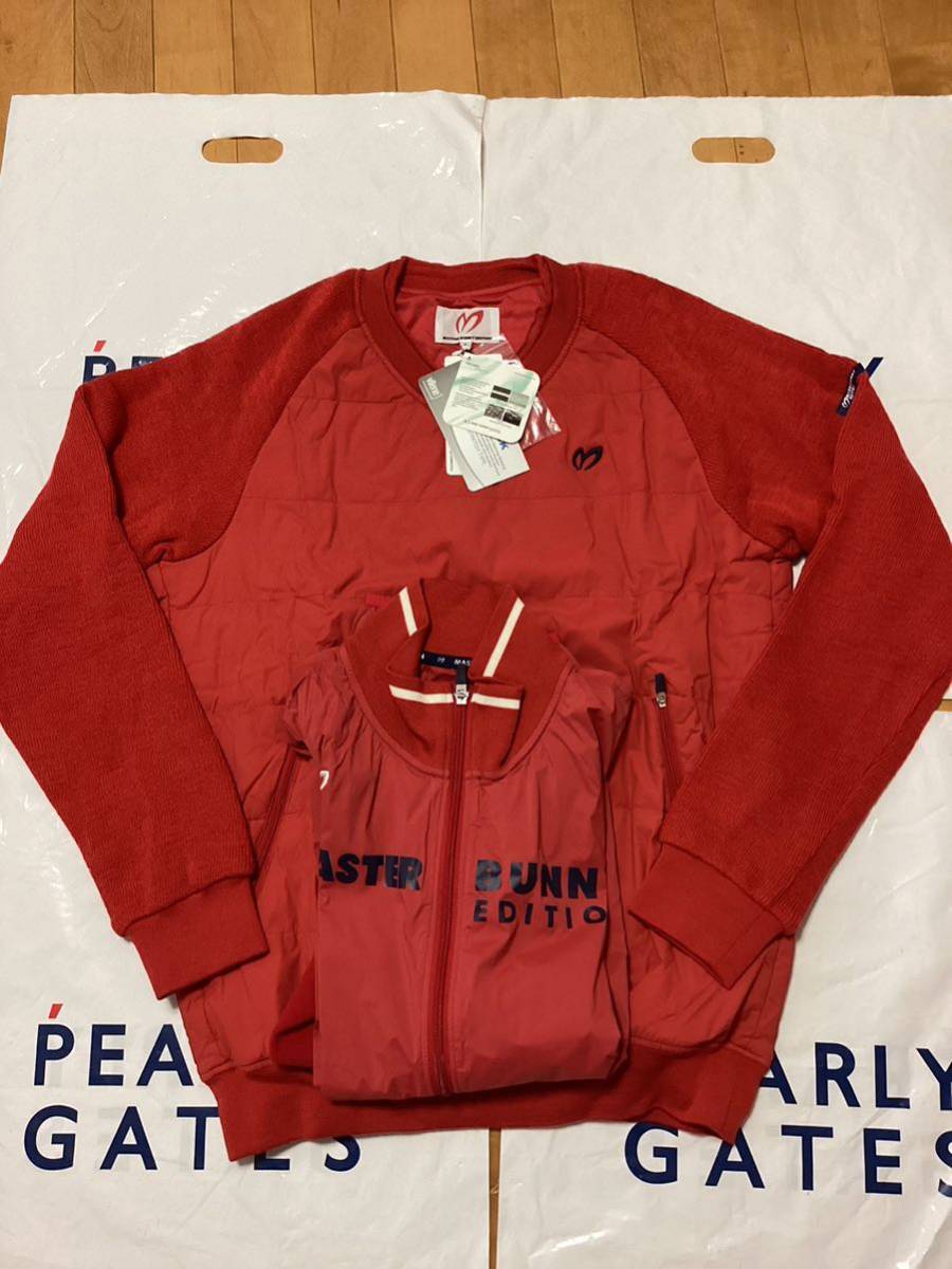 パーリーゲイツ マスターバーニー 2枚組 スニードジャケット 防風 蓄熱 ジャケット サイズ5拍卖