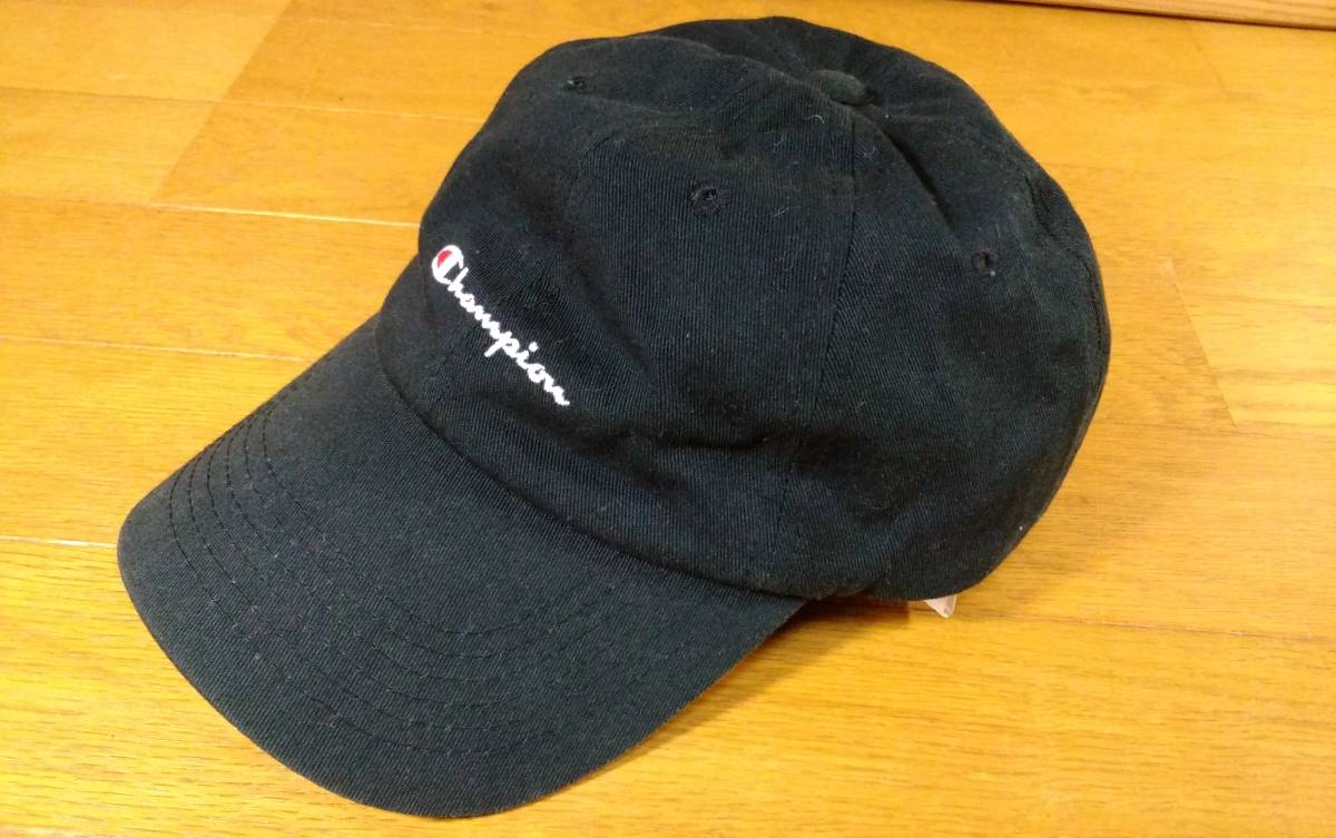 Champion チャンピオン キャップ 大人用 黒 送料300円~ 帽子拍卖