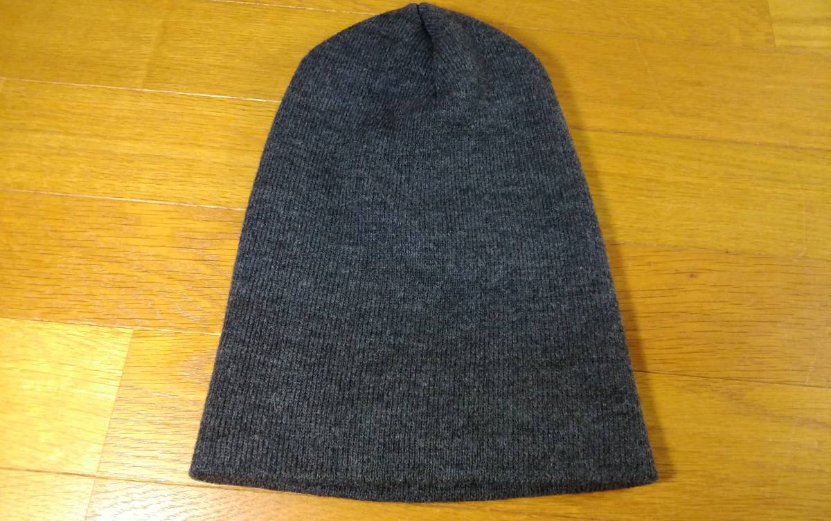 ノーブランド ニットキャップ 帽子 大人用 グレー MADE IN USA 送料300円~拍卖