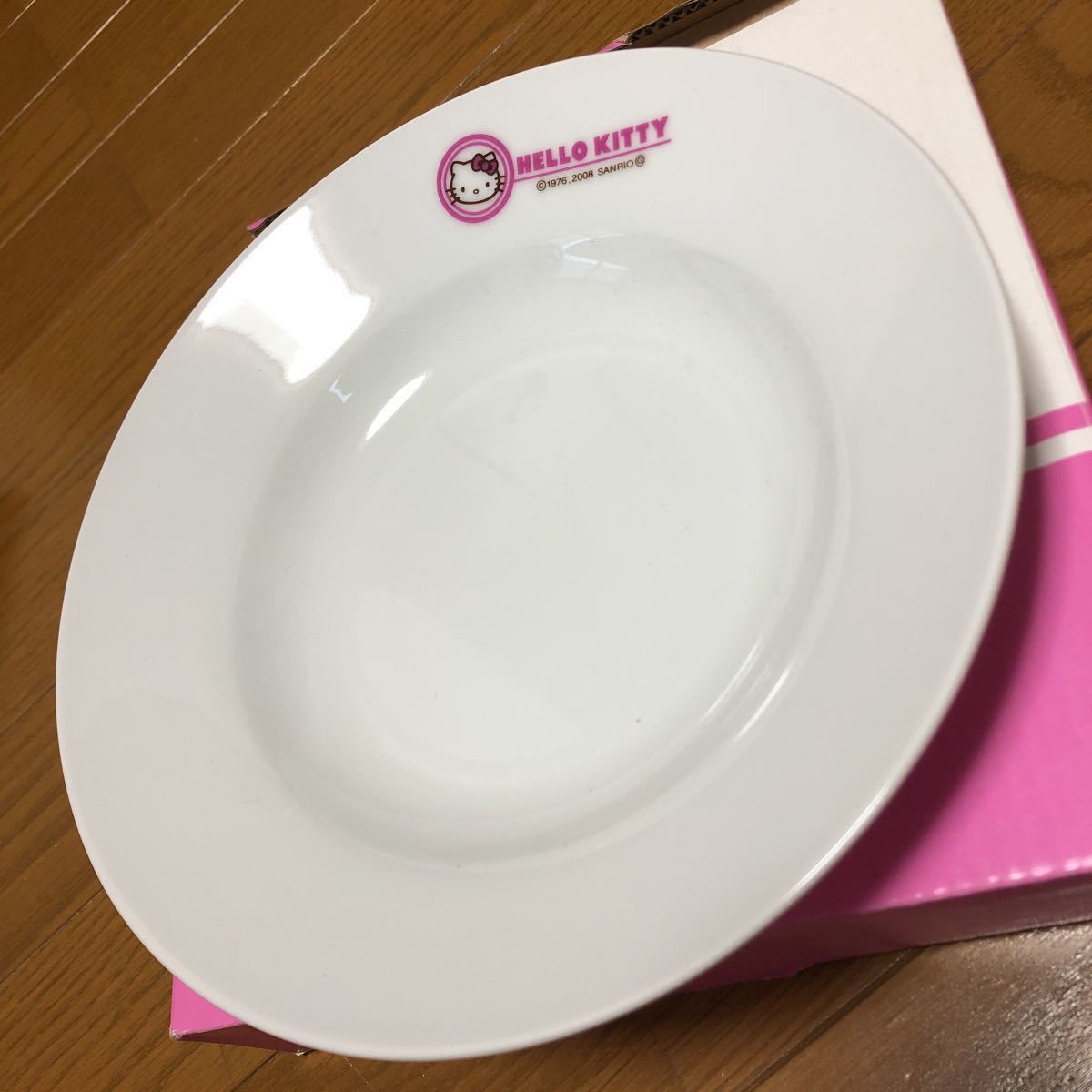 100円〜非売品 可愛いハローキティ スーププレートお皿拍卖