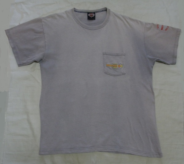 L【90's/ハーレーダビッドソン・ポケットTシャツ】HARLEY-DAVIDSON 98年 ヴィンテージ ポケT 米国製 アメリカ 古着拍卖