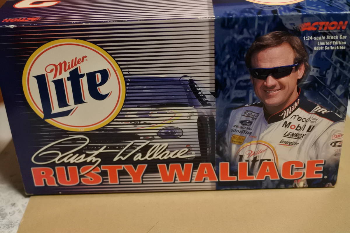 ACTION ナスカー2000 ミラーライト RUSTY WALLACE #2 未使用 1/24 拍卖