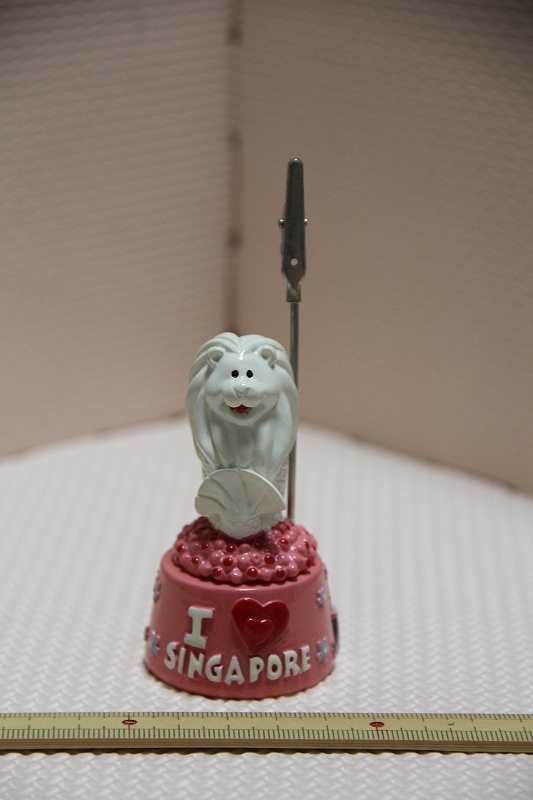 マーライオン I LOVE シンガポール メモスタンド DREAM STUDIO 検索 置物 記念 観光 お土産 グッズ拍卖