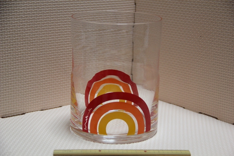 ガラス製 容器 蓋無し 直径 約 10.8cm 高さ 約 14cm 検索 小物入れ 昭和 レトロ ガラス容器 テーブル グッズ拍卖