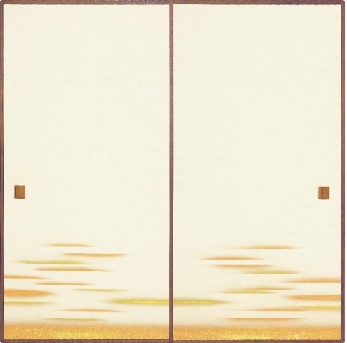 【TI山室家具】★職人仕様の襖紙!対絵2枚!DIYでお部屋を綺麗に!量販店品とは仕上がりが違います!W100xH203cm!915(新品)拍卖