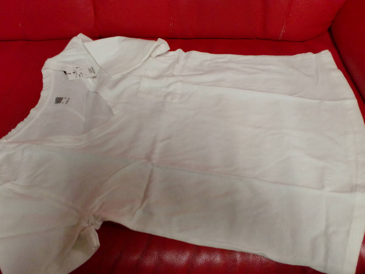 lady's.M 白シャツV ポケット付き 冷やかしウオッチ厳禁悪質極まりない損害賠償請求 業務妨害 サービス品拍卖