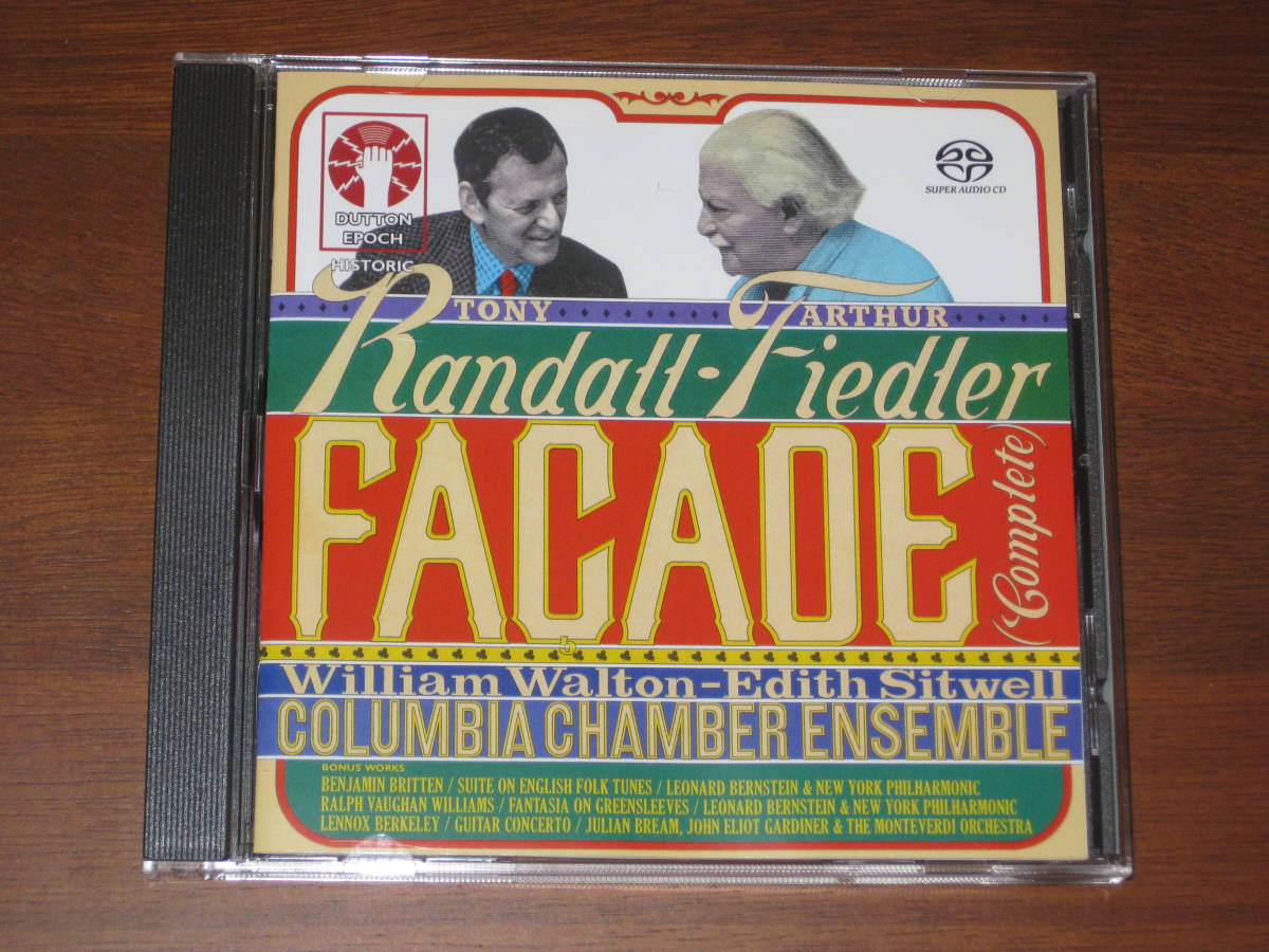 ☆ FIEDLER & BERNSTEIN フィードラー & バーンスタイン/ ファサード全曲、他 (CDLX-7394) 2023年発売 Dutton社 HYbrid SACD 輸入盤拍卖