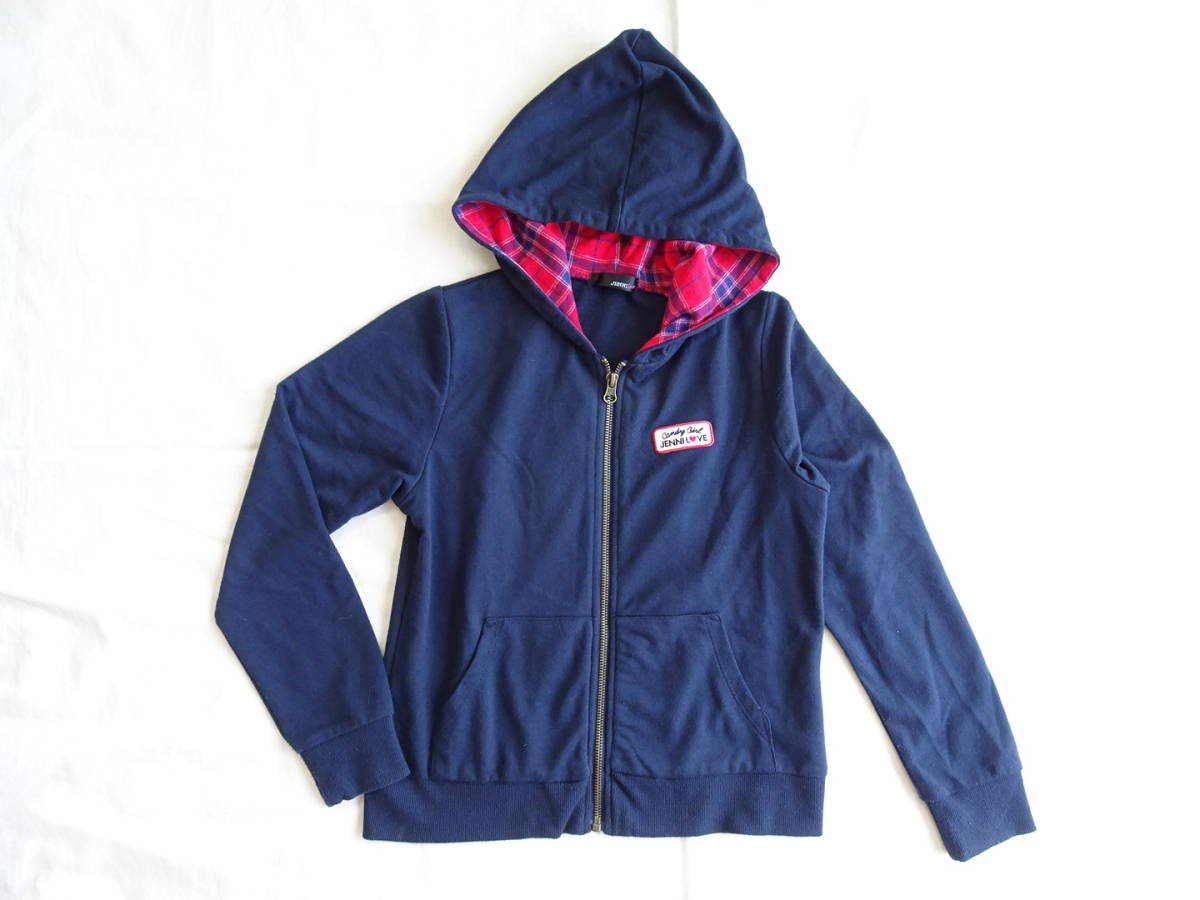 JENNI love★ジェニィラブ★パーカー★長袖★ジップアップ★紺★140拍卖