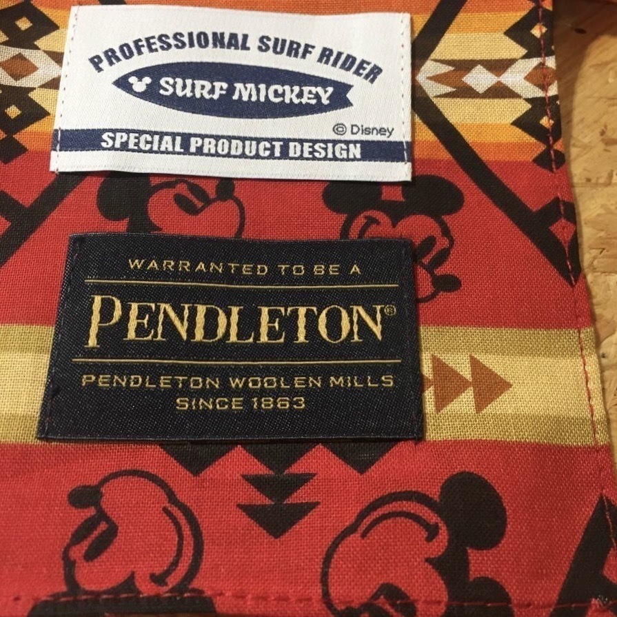 SURF MICKEY Disney PENDLETON バンダナ ハンカチ コラボ 別注 限定 サーフ ミッキーマウス ディズニー ペンドルトン拍卖