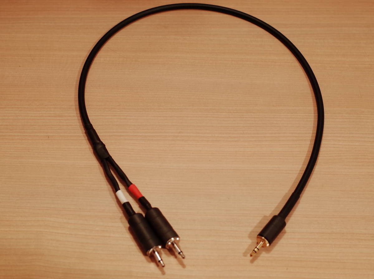 ★ 即決 MOGAMI 2534 ステレオミニプラグ3.5mm-モノラルミニプラグ3.5mm 変換ケーブル 1m Yケーブル 金メッキ NYS231BG-LL GH2024 ★拍卖