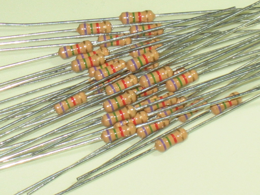 カーボン抵抗 1/4w 7.5kΩ 【1セット30本】拍卖