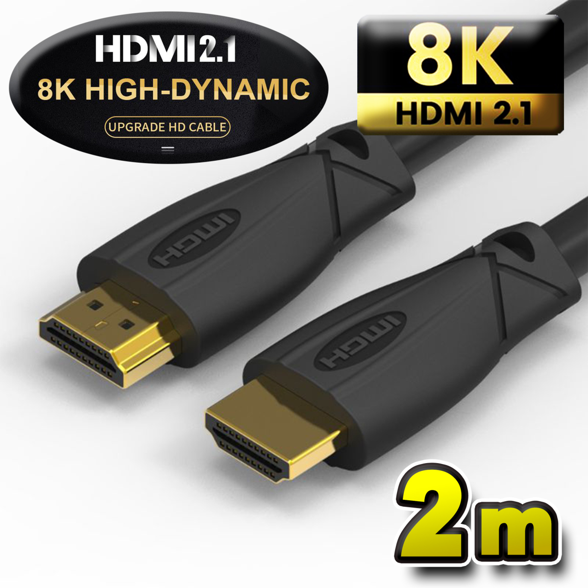 【お買い得品・8K対応】 HDMI ケーブル 2m 8K HDMI2.1 ケーブル 48Gbps 対応 Ver2.1 フルハイビジョン 8K イーサネット対応 2メートル拍卖