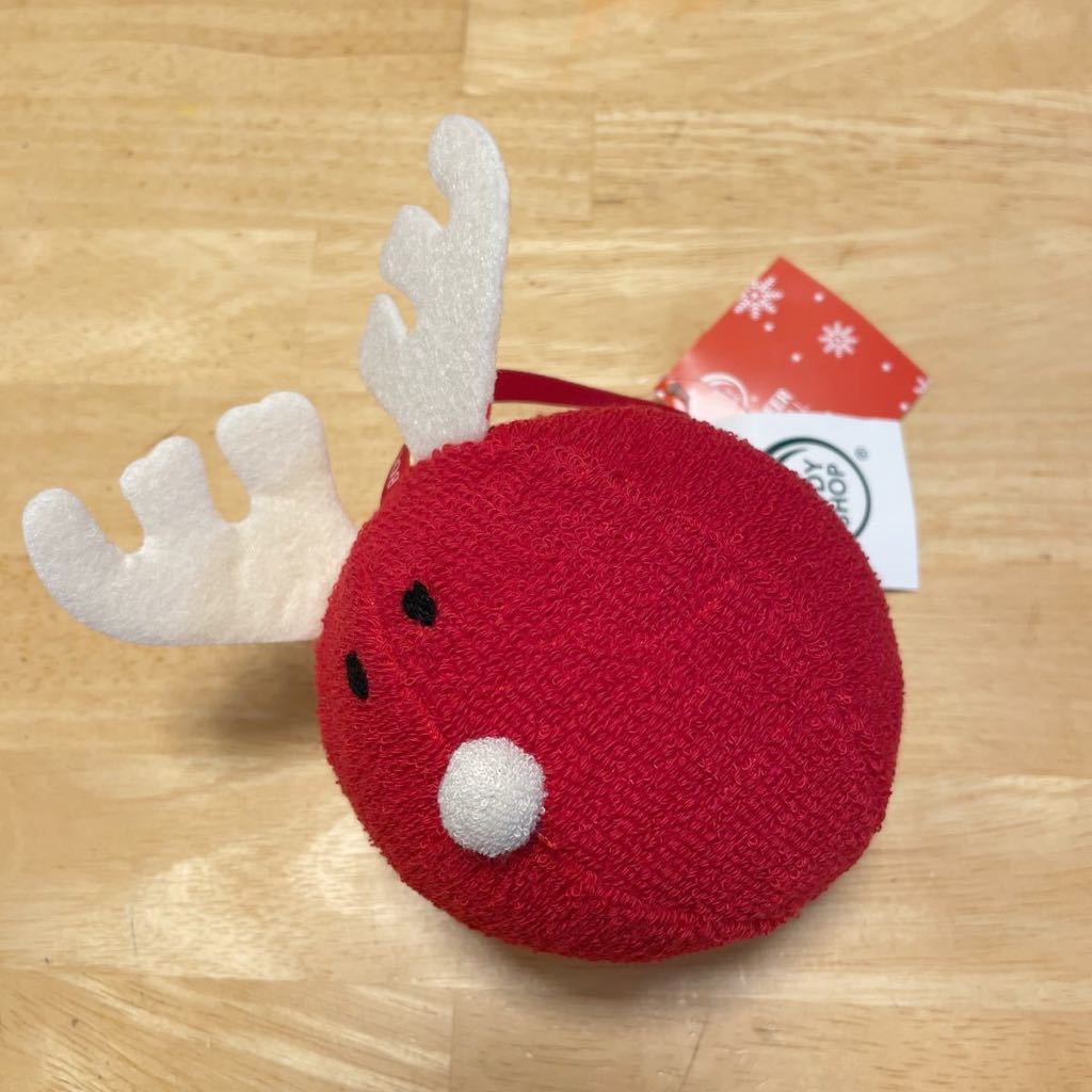 THE BODY SHOP ボディショップ ボディスポンジ ウォッシュボール お風呂グッズ バスグッズ クリスマス トナカイ拍卖