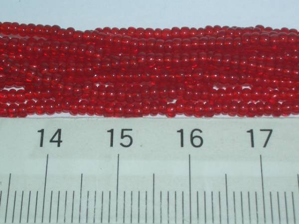 定形外(定形)郵便送料無料(丸小)スキビーズ:赤(32)1本(約1㍍)拍卖