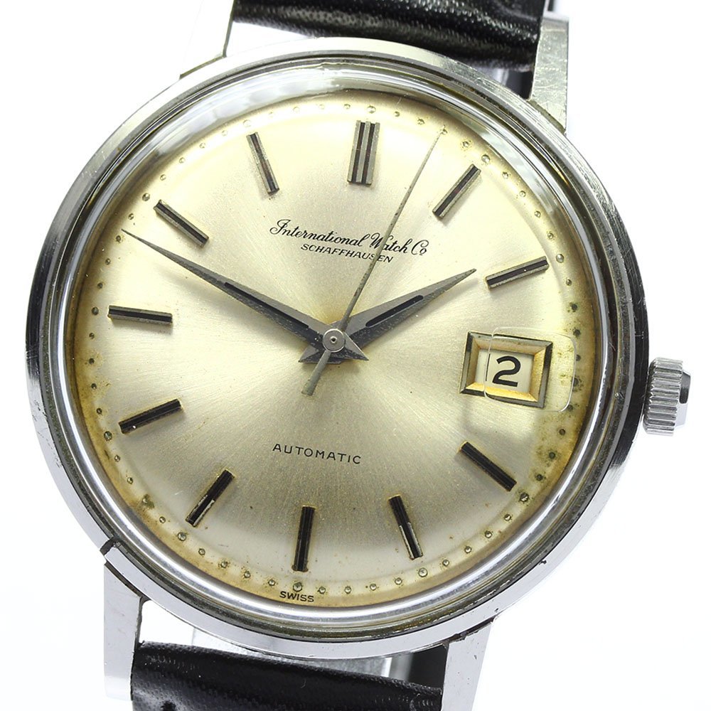訳あり IWC IWC SCHAFFHAUSEN 804A オールドインター Cal.8541 デイト 自動巻き メンズ _735728拍卖