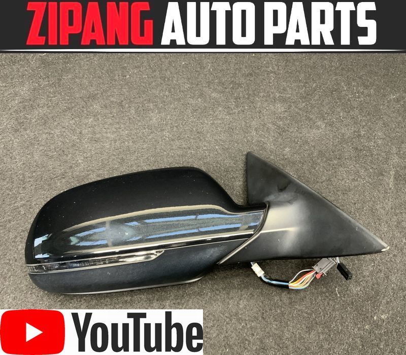 AU030 8T A5 スポーツバック 2.0TFSI クワトロ 右 ドアミラー 電格式/ヒーター付 ◆LZ9Y ファントムブラックPE ★動作OK 【動画有り】○拍卖