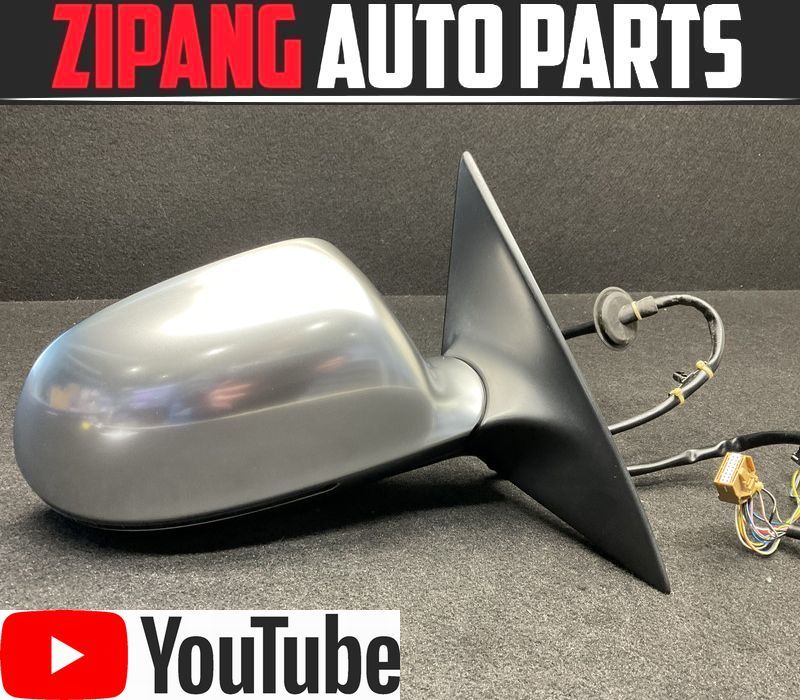 AU080 4E S8 5.2 クワトロ 右 ドアミラー 電格式/ウインカー/ヒーター付 ◆LZ7S デイトナグレーPE 【動画有り】◎拍卖