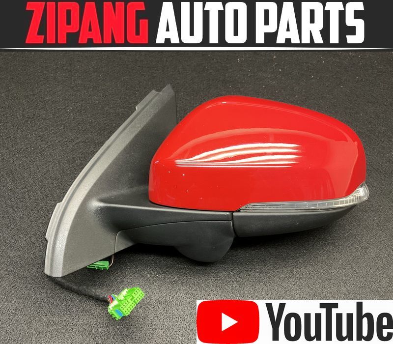 VL012 FB V60 T6 AWD Rデザイン 左 ドアミラー 電格式/ウインカー/カメラ/ウェルカムランプ付 ▲飛び石キズ有り ★動作OK 【動画有り】○拍卖