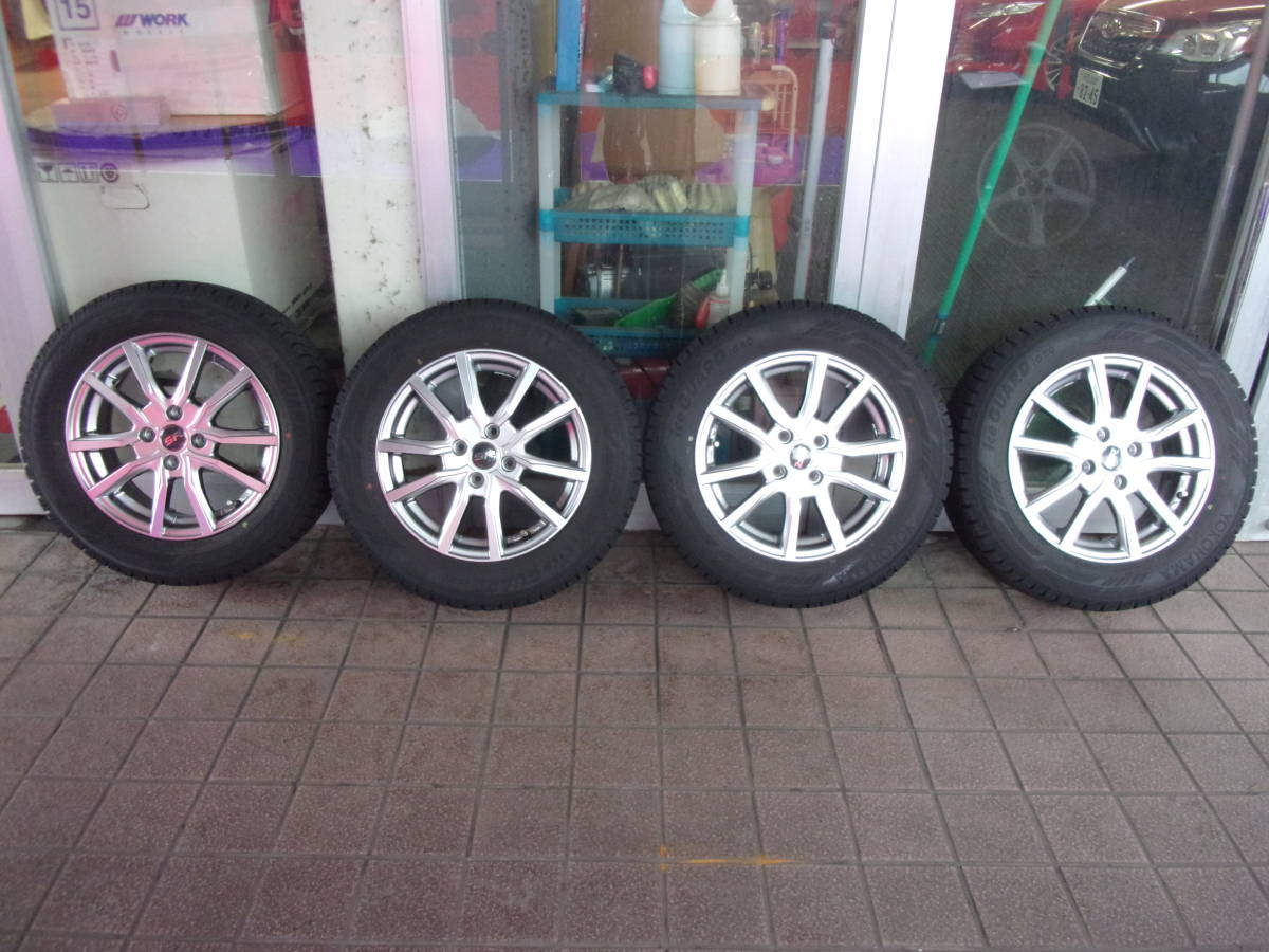 ♪S3096 バリ山!2020年製 ヨコハマ アイスガード 185/65R15 アルミホイールセット デミオ♪拍卖