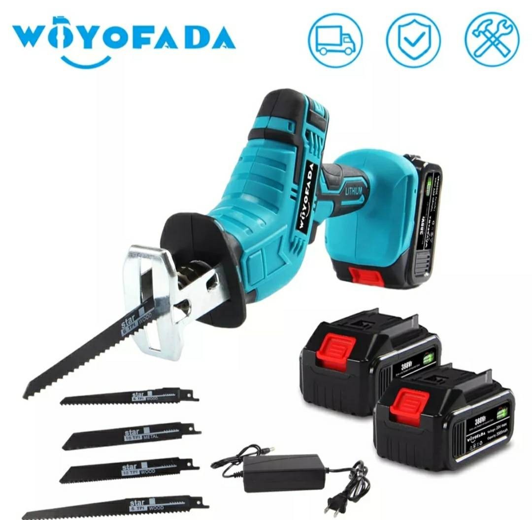 コードレス電動鋸 1バッテリー 充電器付き 可変速付き マキタ18Vバッテリー互換拍卖