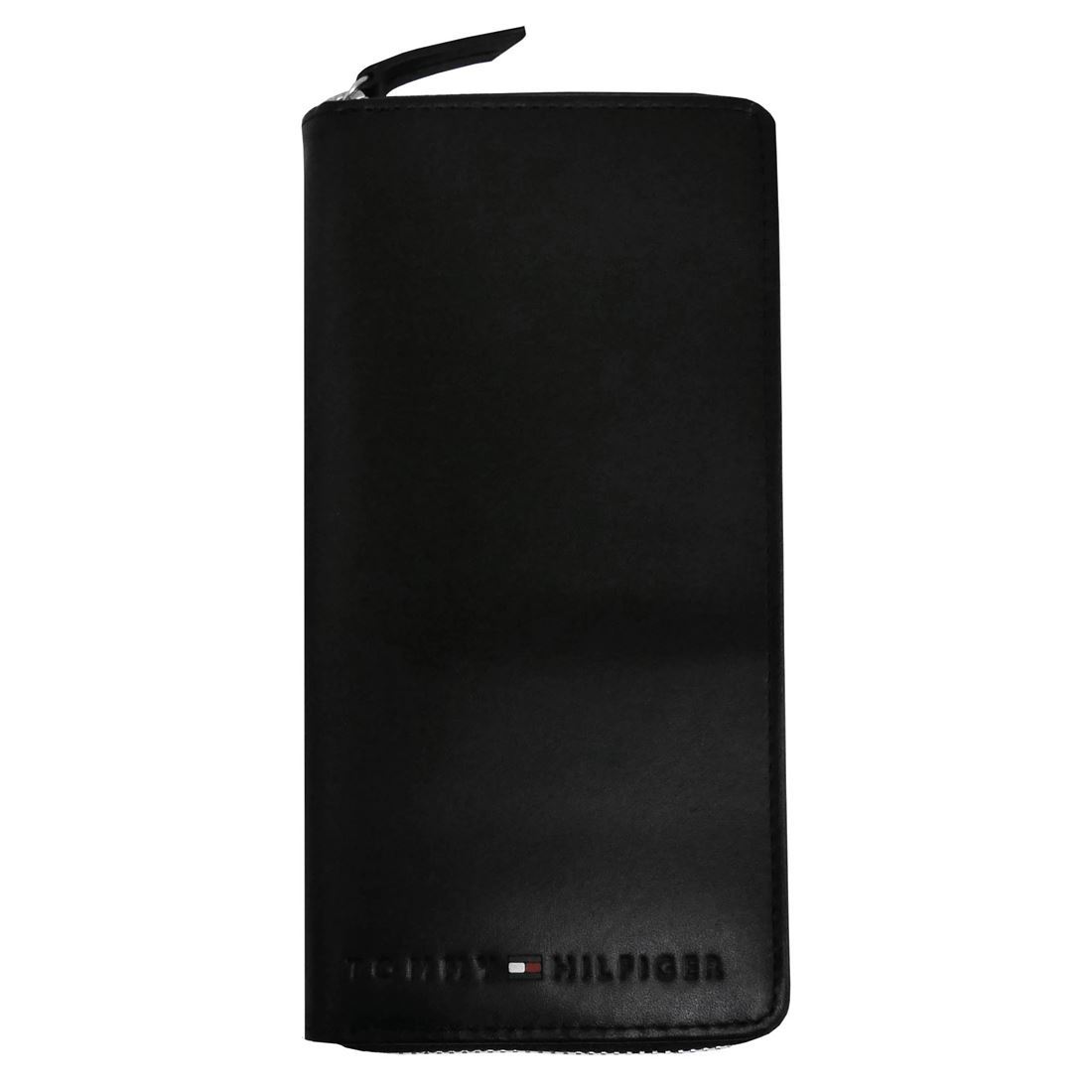 トミーヒルフィガー 牛革 ラウンドファスナー 長財布 小銭入れ付 WELLESLEY 13X015BK/0616拍卖